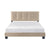 Fort Velvet Upholstered Platform Bed, Queen