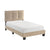 Fort Velvet Upholstered Platform Bed, Twin