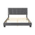 Fort Velvet Upholstered Platform Bed, Queen