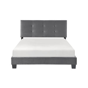 Fort Velvet Upholstered Platform Bed, Full