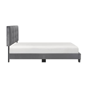 Fort Velvet Upholstered Platform Bed, Full