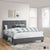 Fort Velvet Upholstered Platform Bed, Full