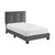 Fort Velvet Upholstered Platform Bed, Twin