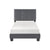 Fort Velvet Upholstered Platform Bed, Twin