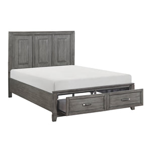 Asa Platform Bed with Footboard Storage, Queen