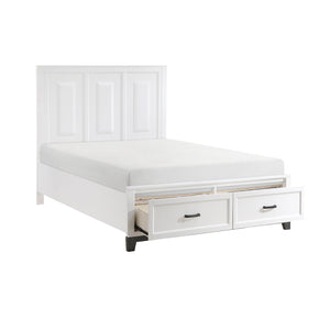 Asa Platform Bed with Footboard Storage, Queen