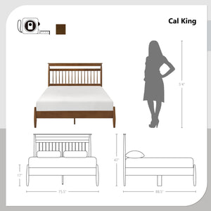 Mandel Platform Bed, Cal King