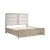 Merlot Platform Bed with Footboard Storage, King