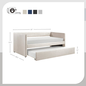 Canoa Upholstered Daybed with Trundle