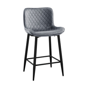 Seia Velvet Counter Height Chair (Set of 2)