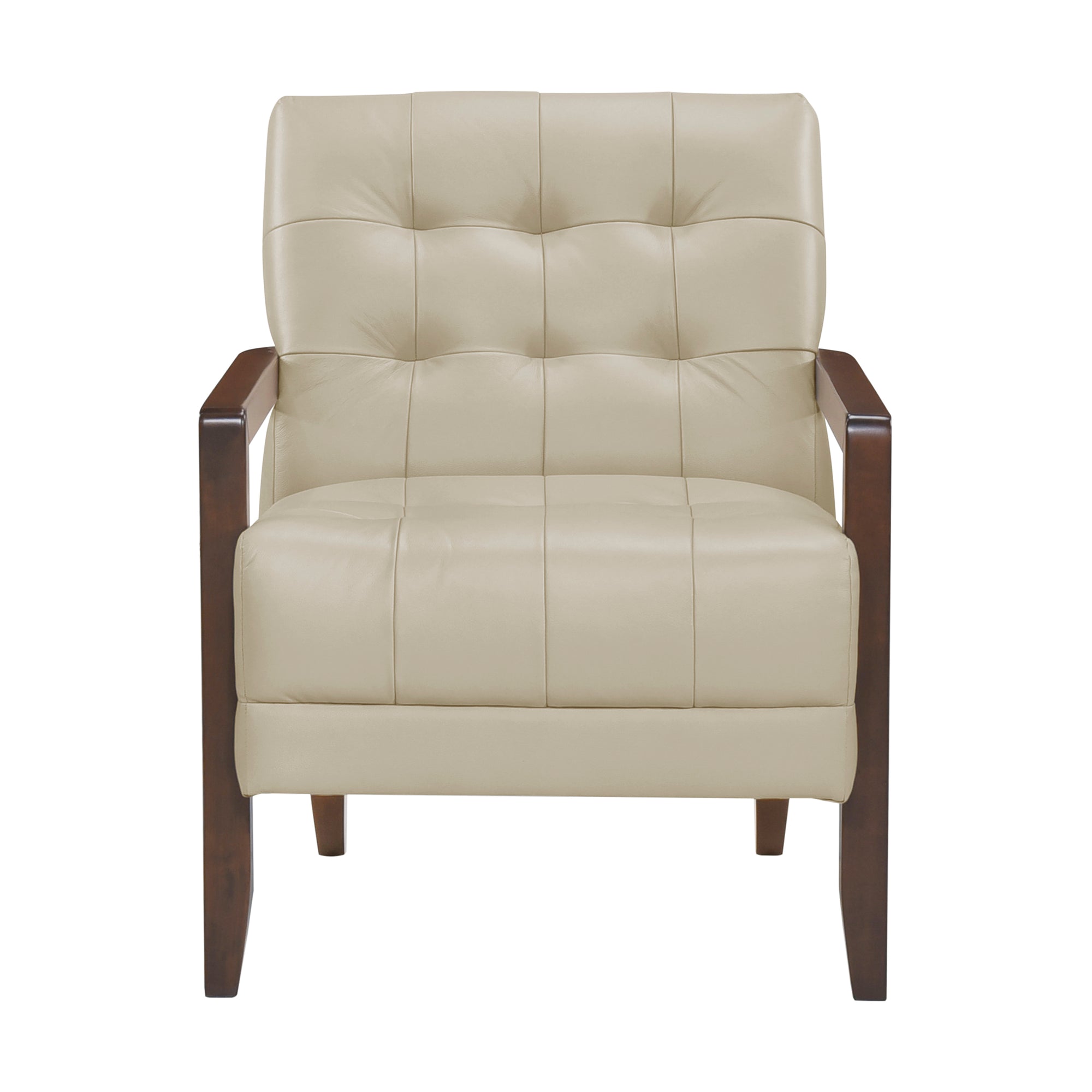 Leland Leather Match Accent Chair