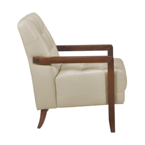 Leland Leather Match Accent Chair