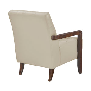 Leland Leather Match Accent Chair