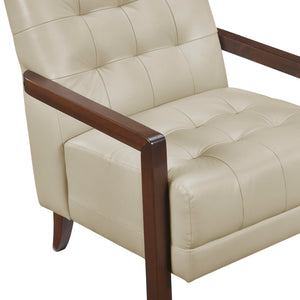 Leland Leather Match Accent Chair