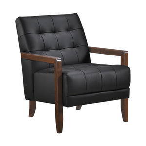 Leland Leather Match Accent Chair