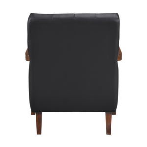 Leland Leather Match Accent Chair