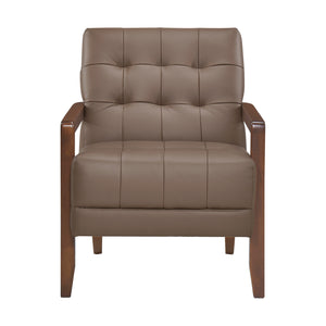 Leland Leather Match Accent Chair