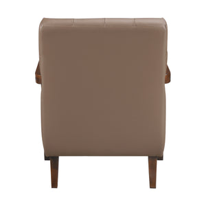 Leland Leather Match Accent Chair