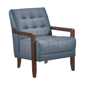 Leland Leather Match Accent Chair