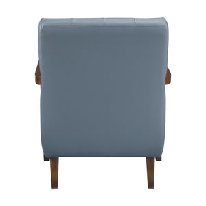 Leland Leather Match Accent Chair