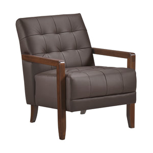 Leland Leather Match Accent Chair