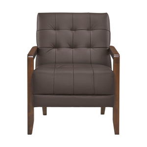 Leland Leather Match Accent Chair