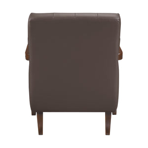 Leland Leather Match Accent Chair