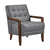 Leland Leather Match Accent Chair