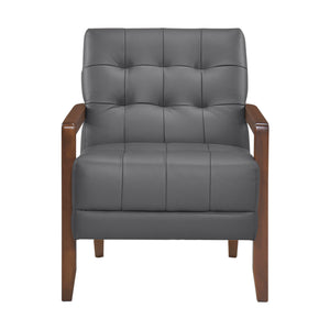 Leland Leather Match Accent Chair