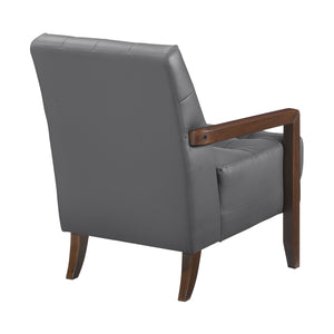 Leland Leather Match Accent Chair