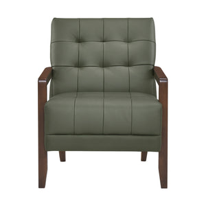 Leland Leather Match Accent Chair