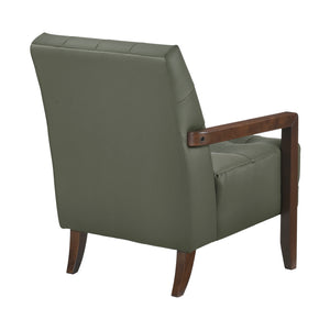 Leland Leather Match Accent Chair