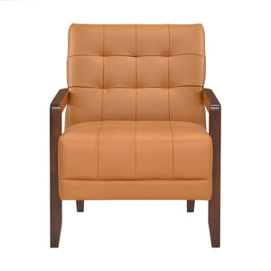 Leland Leather Match Accent Chair