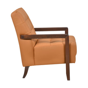 Leland Leather Match Accent Chair