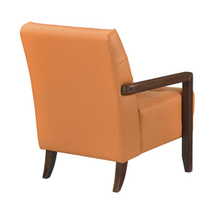 Leland Leather Match Accent Chair