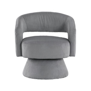 Parris Corduroy Upholstered Swivel Chair