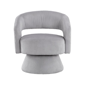 Parris Corduroy Upholstered Swivel Chair