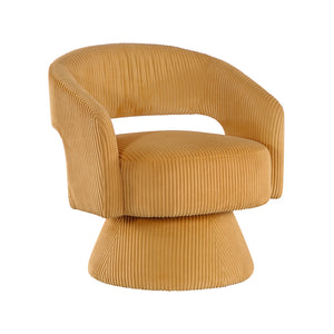 Parris Corduroy Upholstered Swivel Chair