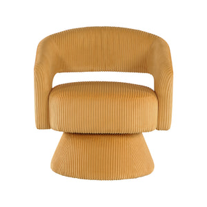 Parris Corduroy Upholstered Swivel Chair