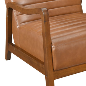 Pansy Faux Leather Accent Chair