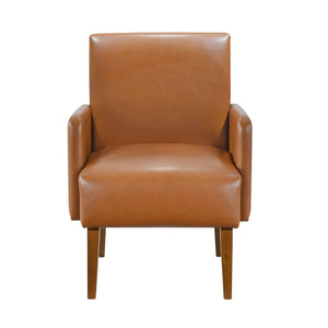 Plumeria Faux Leather Accent Chair