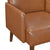 Plumeria Faux Leather Accent Chair