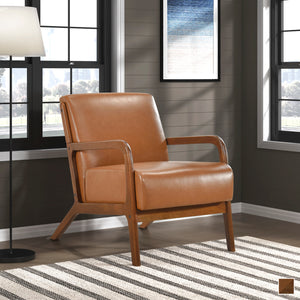 Aster Faux Leather Accent Chair