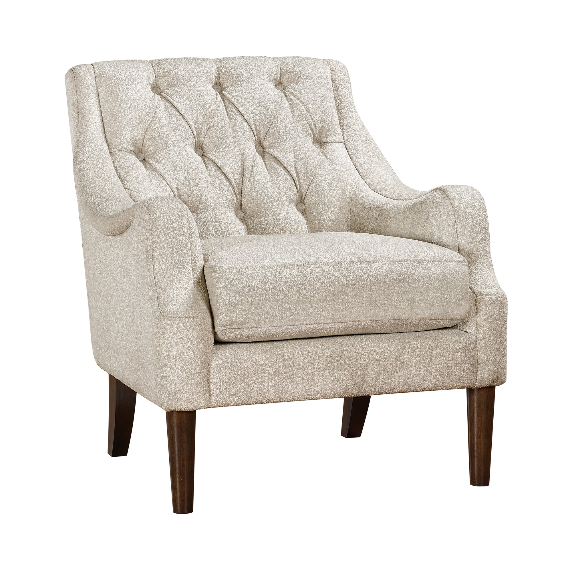 Vinca Boucle Fabric Accent Chair