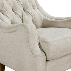 Vinca Boucle Fabric Accent Chair