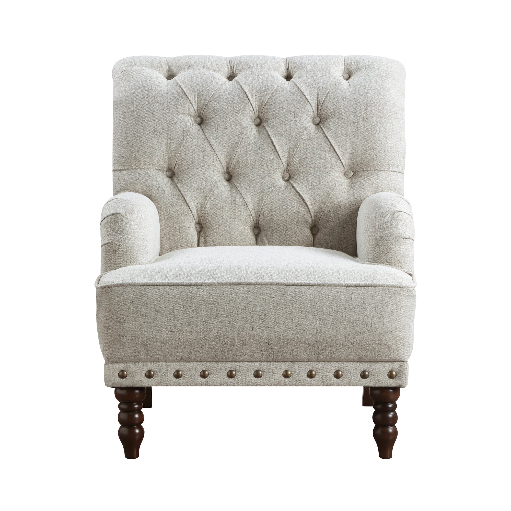 Flavie Textured Fabric Accent Chair