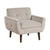 Milford Velvet Fabric Accent Chair