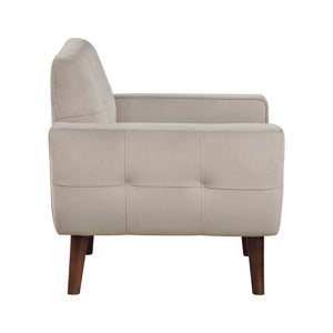 Milford Velvet Fabric Accent Chair