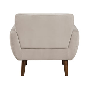 Milford Velvet Fabric Accent Chair