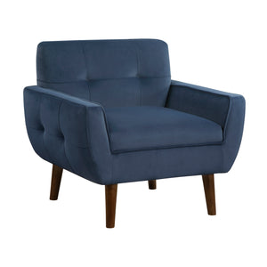 Milford Velvet Fabric Accent Chair